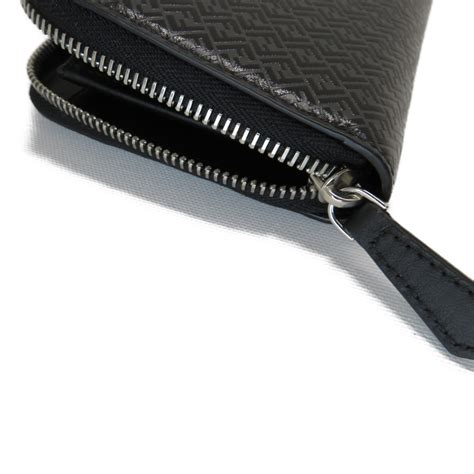 fendi 7m0210|Fendi Men's Grey Zip Around Wallet 7M0210.